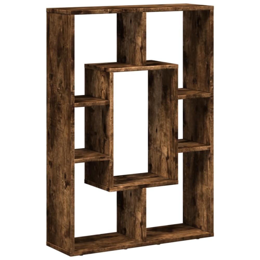 vidaXL Bibliotecă, stejar fumuriu, 63x20x90 cm, lemn prelucrat