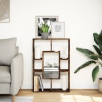 vidaXL Bibliotecă, stejar fumuriu, 63x20x90 cm, lemn prelucrat vidaXL Bibliotecă, stejar fumuriu, 63x20x90 cm, lemn prelucrat