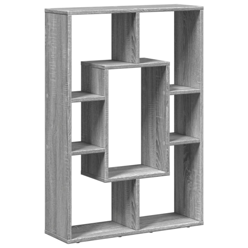 vidaXL Bibliotecă, gri sonoma, 63x20x90 cm, lemn prelucrat