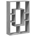 vidaXL Bibliotecă, gri sonoma, 63x20x90 cm, lemn prelucrat vidaXL Bibliotecă, gri sonoma, 63x20x90 cm, lemn prelucrat