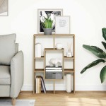 vidaXL Bibliotecă, stejar artizanal, 63x20x90 cm, lemn prelucrat vidaXL Bibliotecă, stejar artizanal, 63x20x90 cm, lemn prelucrat