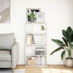 vidaXL Bibliotecă, alb, 60x20x120 cm, lemn prelucrat vidaXL Bibliotecă, alb, 60x20x120 cm, lemn prelucrat