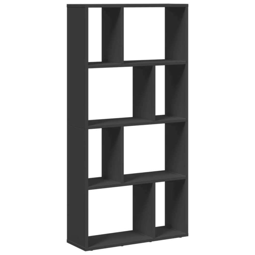 vidaXL Bibliotecă, negru, 60x20x120 cm, lemn prelucrat