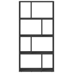 vidaXL Bibliotecă, negru, 60x20x120 cm, lemn prelucrat