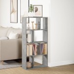 vidaXL Bibliotecă, gri beton, 60x20x120 cm, lemn prelucrat vidaXL Bibliotecă, gri beton, 60x20x120 cm, lemn prelucrat