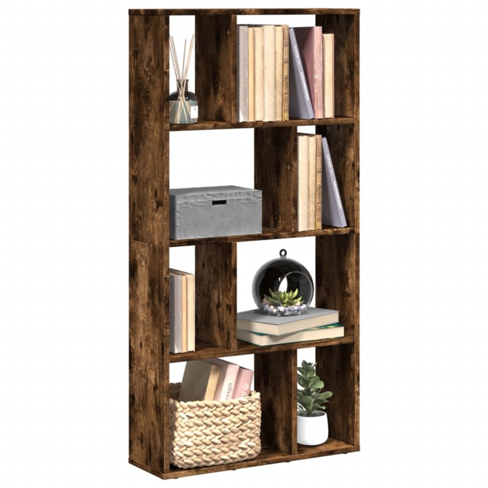 vidaXL Bibliotecă, stejar fumuriu, 60x20x120 cm, lemn prelucrat