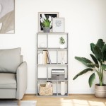 vidaXL Bibliotecă, gri sonoma, 60x20x120 cm, lemn prelucrat