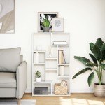 vidaXL Bibliotecă, alb, 72x20x120 cm, lemn prelucrat vidaXL Bibliotecă, alb, 72x20x120 cm, lemn prelucrat