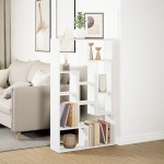 vidaXL Bibliotecă, alb, 72x20x120 cm, lemn prelucrat vidaXL Bibliotecă, alb, 72x20x120 cm, lemn prelucrat