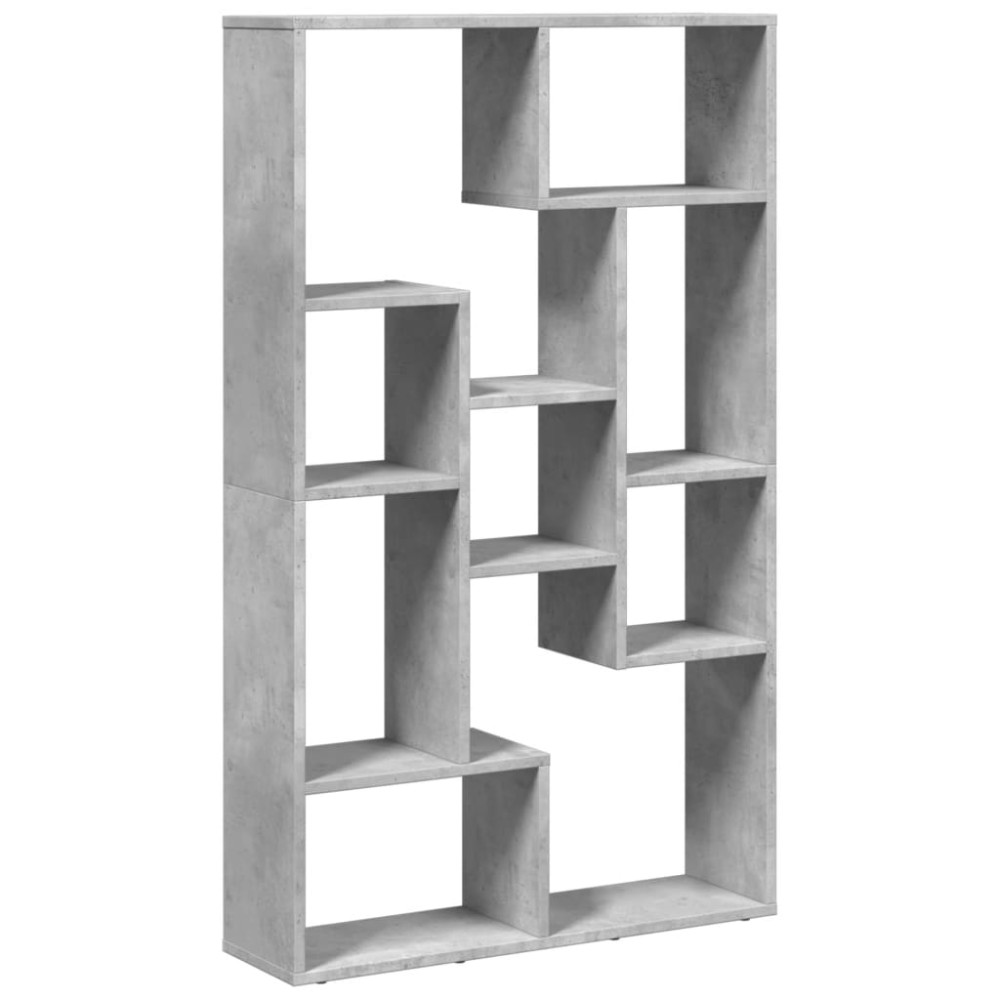 vidaXL Bibliotecă, gri beton, 72x20x120 cm, lemn prelucrat