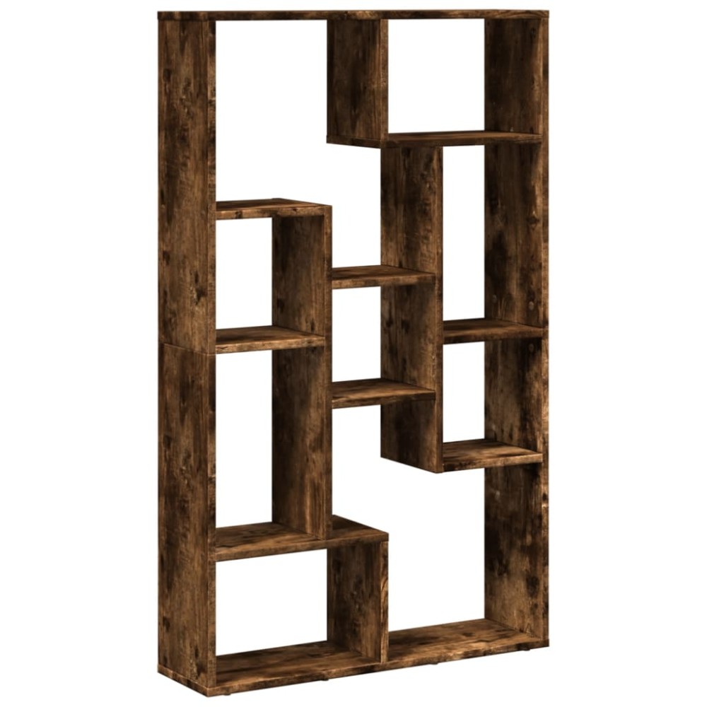 vidaXL Bibliotecă, stejar fumuriu, 72x20x120 cm, lemn prelucrat