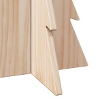 vidaXL Brad de Crăciun decorativ, 59,5 cm, lemn de pin masiv