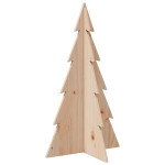 vidaXL Brad de Crăciun din lemn decorativ, 80 cm, lemn de pin masiv vidaXL Brad de Crăciun din lemn decorativ, 80 cm, lemn de pin masiv
