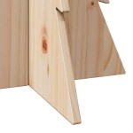 vidaXL Brad de Crăciun din lemn decorativ, 80 cm, lemn de pin masiv vidaXL Brad de Crăciun din lemn decorativ, 80 cm, lemn de pin masiv
