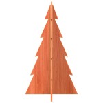 vidaXL Brad de Crăciun decorativ, maro ceruit, 80 cm, lemn pin masiv vidaXL Brad de Crăciun decorativ, maro ceruit, 80 cm, lemn pin masiv