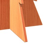 vidaXL Brad de Crăciun decorativ, maro ceruit, 80 cm, lemn pin masiv vidaXL Brad de Crăciun decorativ, maro ceruit, 80 cm, lemn pin masiv