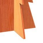 vidaXL Brad de Crăciun decorativ, maro ceruit, 112 cm, lemn pin masiv vidaXL Brad de Crăciun decorativ, maro ceruit, 112 cm, lemn pin masiv
