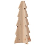 vidaXL Brad de Crăciun din lemn decorativ, 49 cm, lemn de pin masiv vidaXL Brad de Crăciun din lemn decorativ, 49 cm, lemn de pin masiv