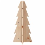 vidaXL Brad de Crăciun din lemn decorativ, 49 cm, lemn de pin masiv vidaXL Brad de Crăciun din lemn decorativ, 49 cm, lemn de pin masiv