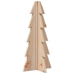 vidaXL Brad de Crăciun din lemn decorativ, 49 cm, lemn de pin masiv vidaXL Brad de Crăciun din lemn decorativ, 49 cm, lemn de pin masiv