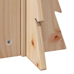 vidaXL Brad de Crăciun din lemn decorativ, 49 cm, lemn de pin masiv vidaXL Brad de Crăciun din lemn decorativ, 49 cm, lemn de pin masiv