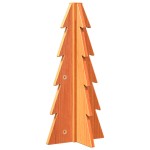 vidaXL Brad de Crăciun decorativ, maro ceruit, 49 cm, lemn pin masiv vidaXL Brad de Crăciun decorativ, maro ceruit, 49 cm, lemn pin masiv