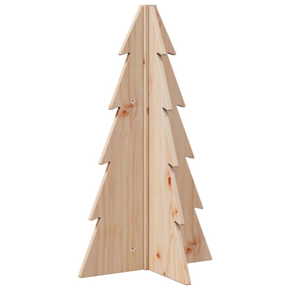 vidaXL Brad de Crăciun decorativ, 69,5 cm, lemn de pin masiv