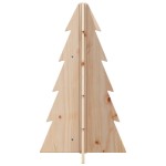 vidaXL Brad de Crăciun decorativ, 69,5 cm, lemn de pin masiv vidaXL Brad de Crăciun decorativ, 69,5 cm, lemn de pin masiv