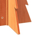 vidaXL Brad de Crăciun decorativ, maro ceruit, 69,5 cm, lemn pin masiv vidaXL Brad de Crăciun decorativ, maro ceruit, 69,5 cm, lemn pin masiv