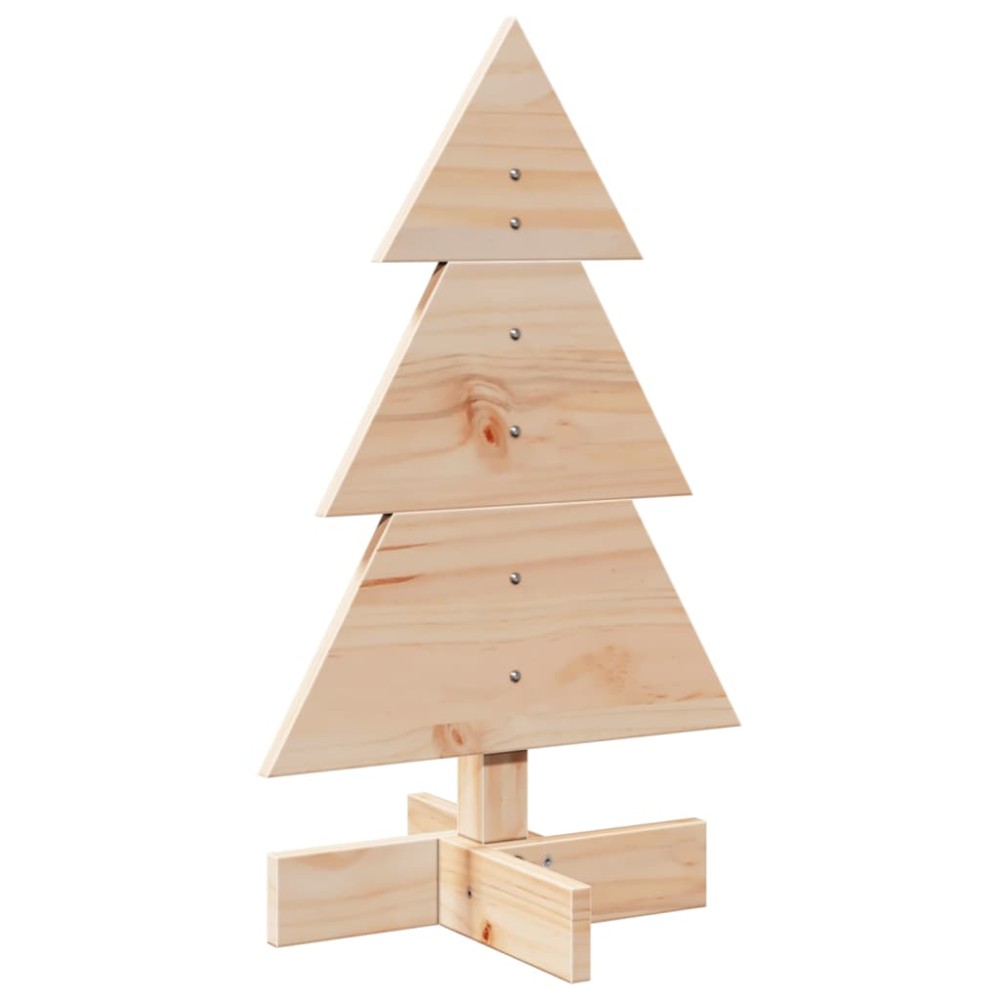 vidaXL Brad de Crăciun din lemn decorativ, 60 cm, lemn de pin masiv