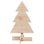 vidaXL Brad de Crăciun din lemn decorativ, 60 cm, lemn de pin masiv vidaXL Brad de Crăciun din lemn decorativ, 60 cm, lemn de pin masiv