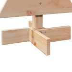 vidaXL Brad de Crăciun din lemn decorativ, 60 cm, lemn de pin masiv vidaXL Brad de Crăciun din lemn decorativ, 60 cm, lemn de pin masiv