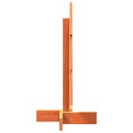 vidaXL Brad de Crăciun decorativ, maro ceruit, 60 cm, lemn pin masiv vidaXL Brad de Crăciun decorativ, maro ceruit, 60 cm, lemn pin masiv