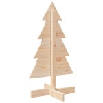 vidaXL Brad de Crăciun din lemn decorativ, 80 cm, lemn de pin masiv vidaXL Brad de Crăciun din lemn decorativ, 80 cm, lemn de pin masiv