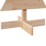 vidaXL Brad de Crăciun din lemn decorativ, 80 cm, lemn de pin masiv vidaXL Brad de Crăciun din lemn decorativ, 80 cm, lemn de pin masiv