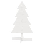 vidaXL Brad de Crăciun decorativ, alb, 80 cm, lemn de pin masiv