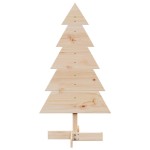vidaXL Brad de Crăciun din lemn decorativ, 100 cm, lemn de pin masiv vidaXL Brad de Crăciun din lemn decorativ, 100 cm, lemn de pin masiv