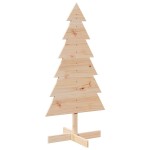 vidaXL Brad de Crăciun din lemn decorativ, 120 cm, lemn de pin masiv vidaXL Brad de Crăciun din lemn decorativ, 120 cm, lemn de pin masiv