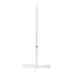 vidaXL Brad de Crăciun decorativ, alb, 120 cm, lemn de pin masiv vidaXL Brad de Crăciun decorativ, alb, 120 cm, lemn de pin masiv