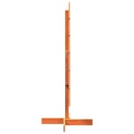 vidaXL Brad de Crăciun decorativ, maro ceruit, 120 cm, lemn pin masiv vidaXL Brad de Crăciun decorativ, maro ceruit, 120 cm, lemn pin masiv