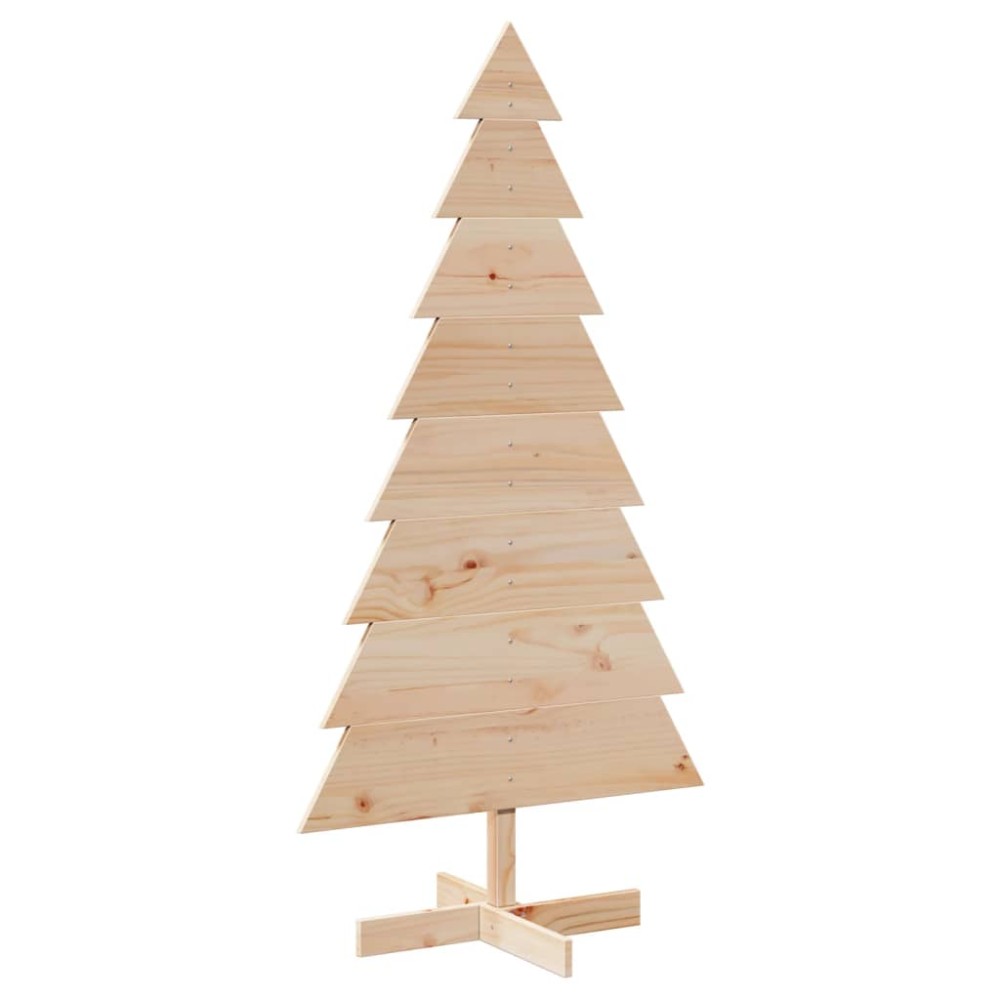 vidaXL Brad de Crăciun din lemn decorativ, 150 cm, lemn de pin masiv