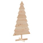 vidaXL Brad de Crăciun din lemn decorativ, 150 cm, lemn de pin masiv