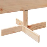 vidaXL Brad de Crăciun din lemn decorativ, 150 cm, lemn de pin masiv