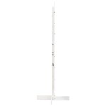 vidaXL Brad de Crăciun decorativ, alb, 150 cm, lemn de pin masiv vidaXL Brad de Crăciun decorativ, alb, 150 cm, lemn de pin masiv
