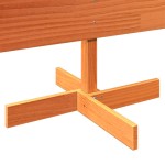 vidaXL Brad de Crăciun decorativ, maro ceruit, 150 cm, lemn pin masiv vidaXL Brad de Crăciun decorativ, maro ceruit, 150 cm, lemn pin masiv