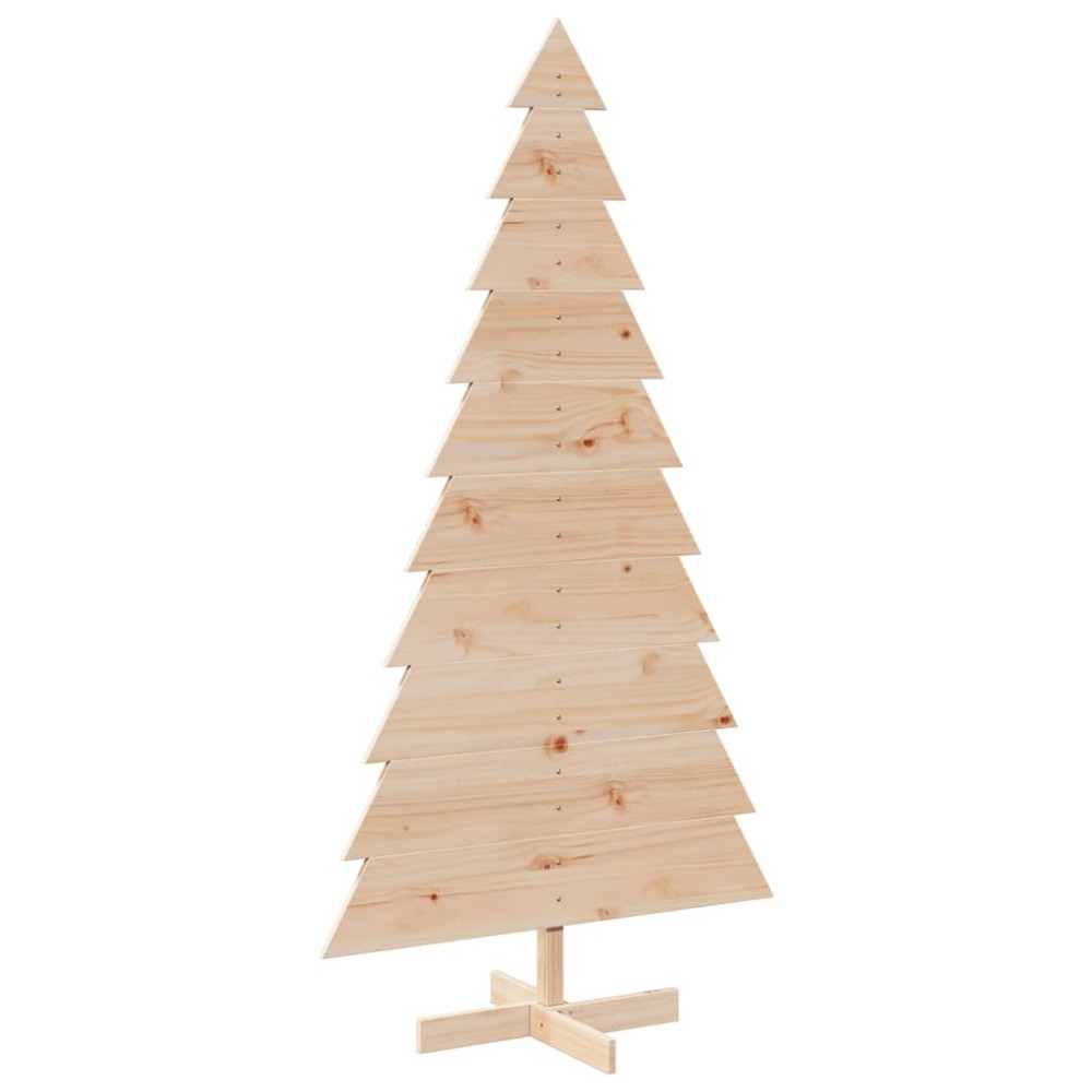vidaXL Brad de Crăciun din lemn decorativ, 180 cm, lemn de pin masiv