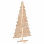 vidaXL Brad de Crăciun din lemn decorativ, 180 cm, lemn de pin masiv vidaXL Brad de Crăciun din lemn decorativ, 180 cm, lemn de pin masiv