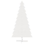 vidaXL Brad de Crăciun decorativ, alb, 180 cm, lemn de pin masiv vidaXL Brad de Crăciun decorativ, alb, 180 cm, lemn de pin masiv