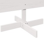 vidaXL Brad de Crăciun decorativ, alb, 180 cm, lemn de pin masiv vidaXL Brad de Crăciun decorativ, alb, 180 cm, lemn de pin masiv
