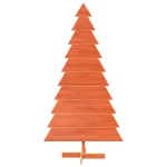 vidaXL Brad de Crăciun decorativ, maro ceruit, 180 cm, lemn pin masiv
